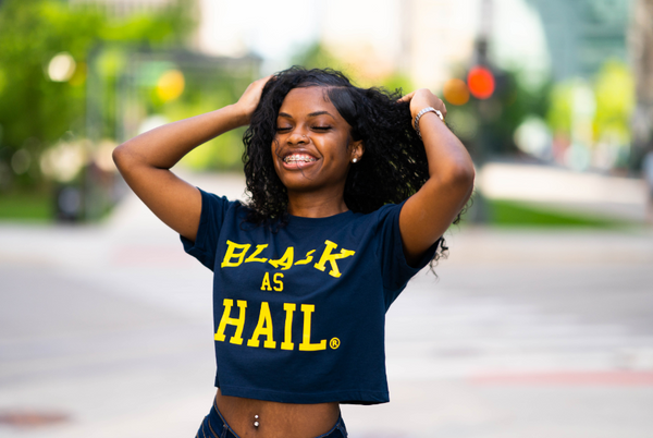 Black As Hail Crop Tee
