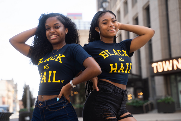 Black As Hail Crop Tee
