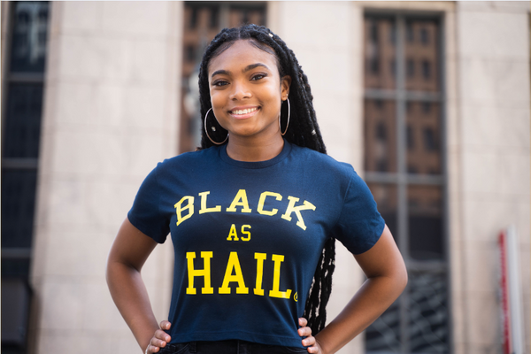 Black As Hail Crop Tee