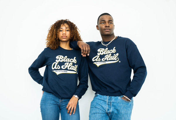 Black As Hail "Script" Crewneck